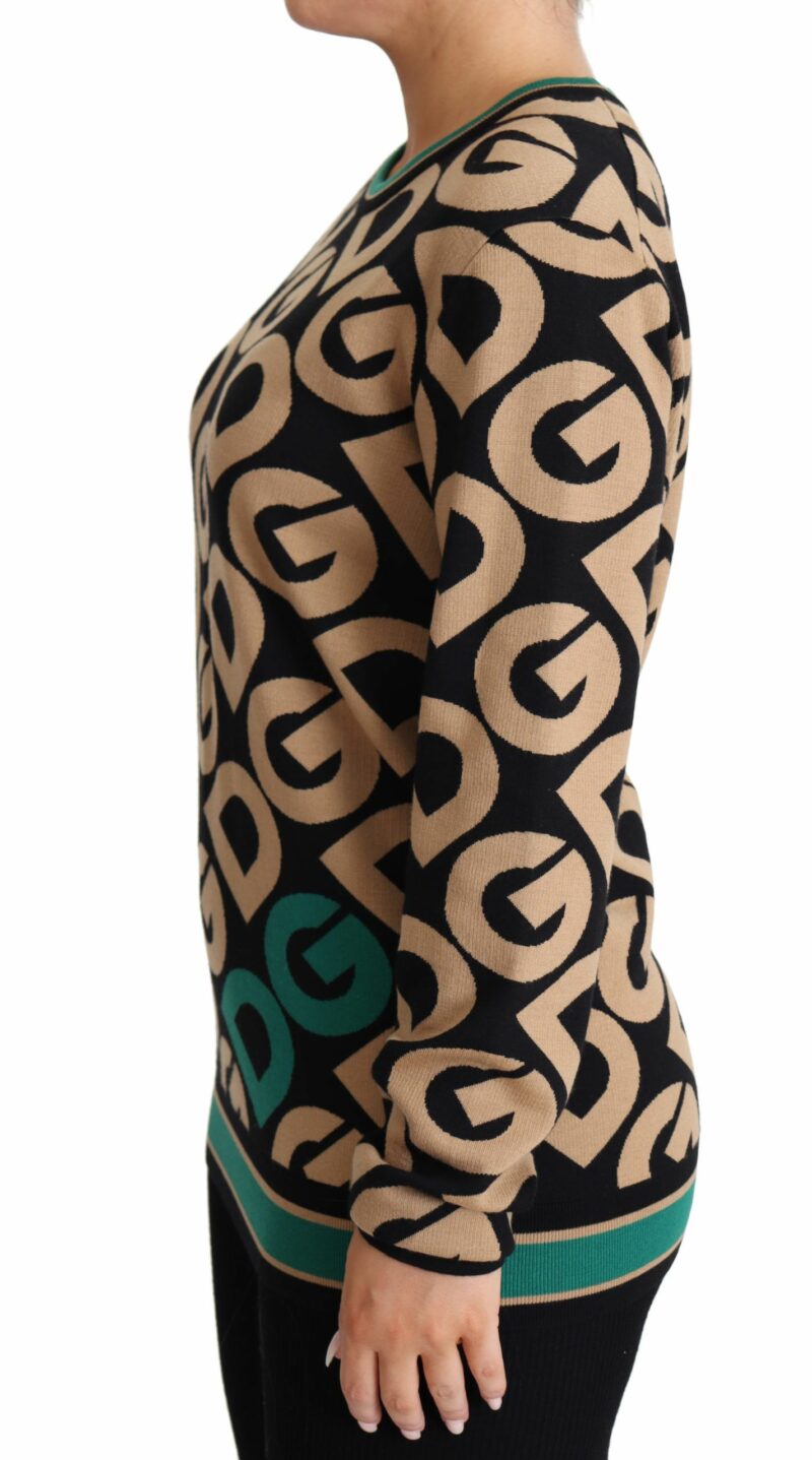 Dolce & Gabbana Elegant Multicolor Wool Blend Sweater - Image 4
