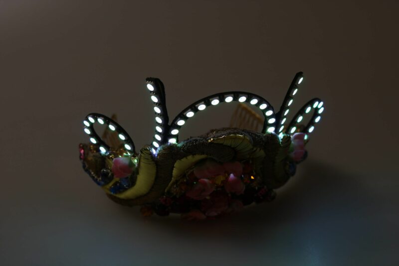 Dolce & Gabbana Stunning Crystal Diadem Tiara - Gold Multicolor - Image 6