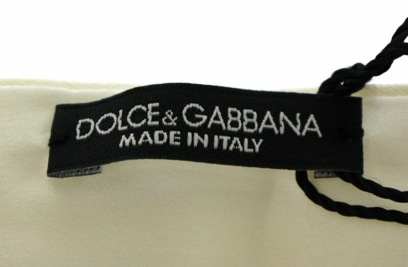 Dolce & Gabbana Exclusive White Silk Evening Cummerbund - Image 4