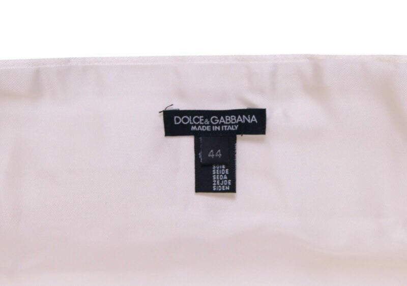 Dolce & Gabbana Elegant White Silk Cummerbund - Image 4