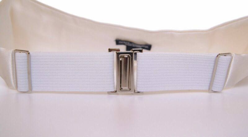 Dolce & Gabbana Elegant White Silk Cummerbund - Image 5