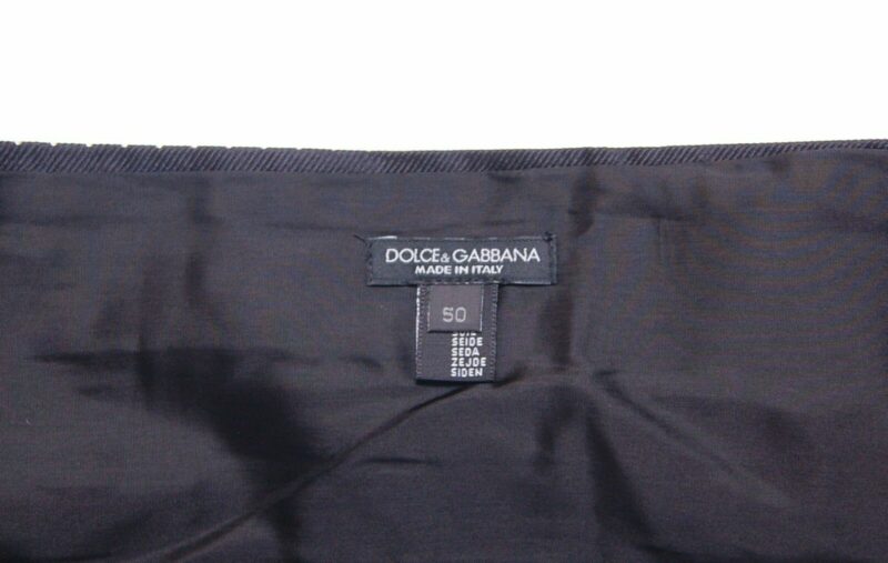 Dolce & Gabbana Elegant Black Silk Polka Dot Cummerbund - Image 4