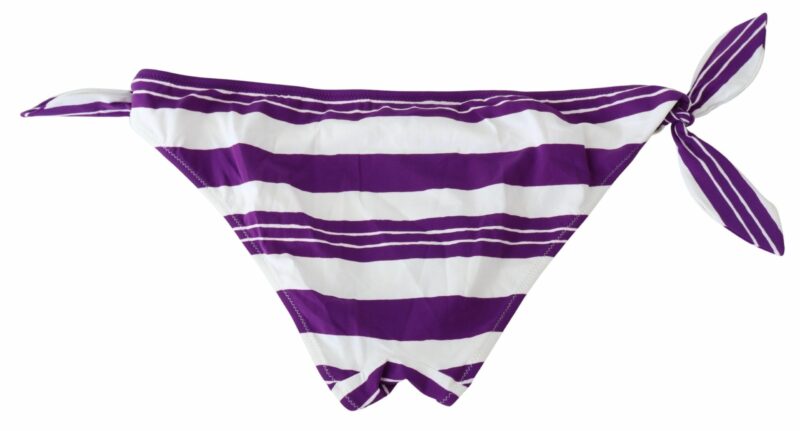 Dolce & Gabbana Chic Striped Bikini Bottom - Effortless Poolside Glamour - Image 5
