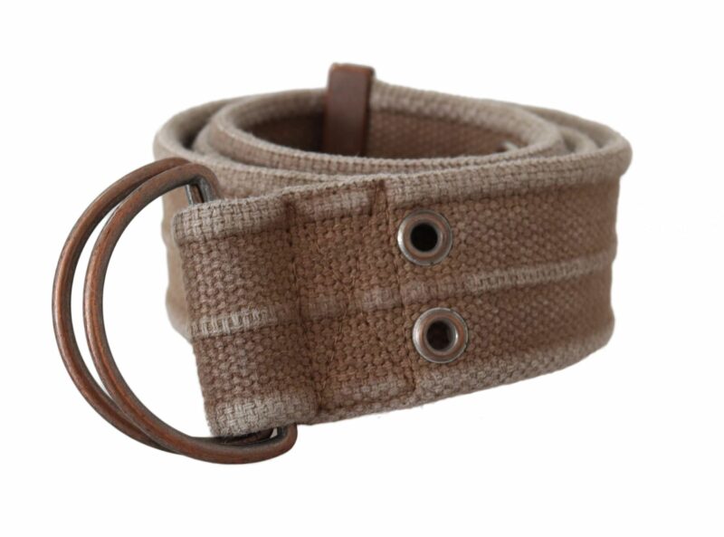 Dolce & Gabbana Chic Beige Leather Adjustable Belt - Image 3