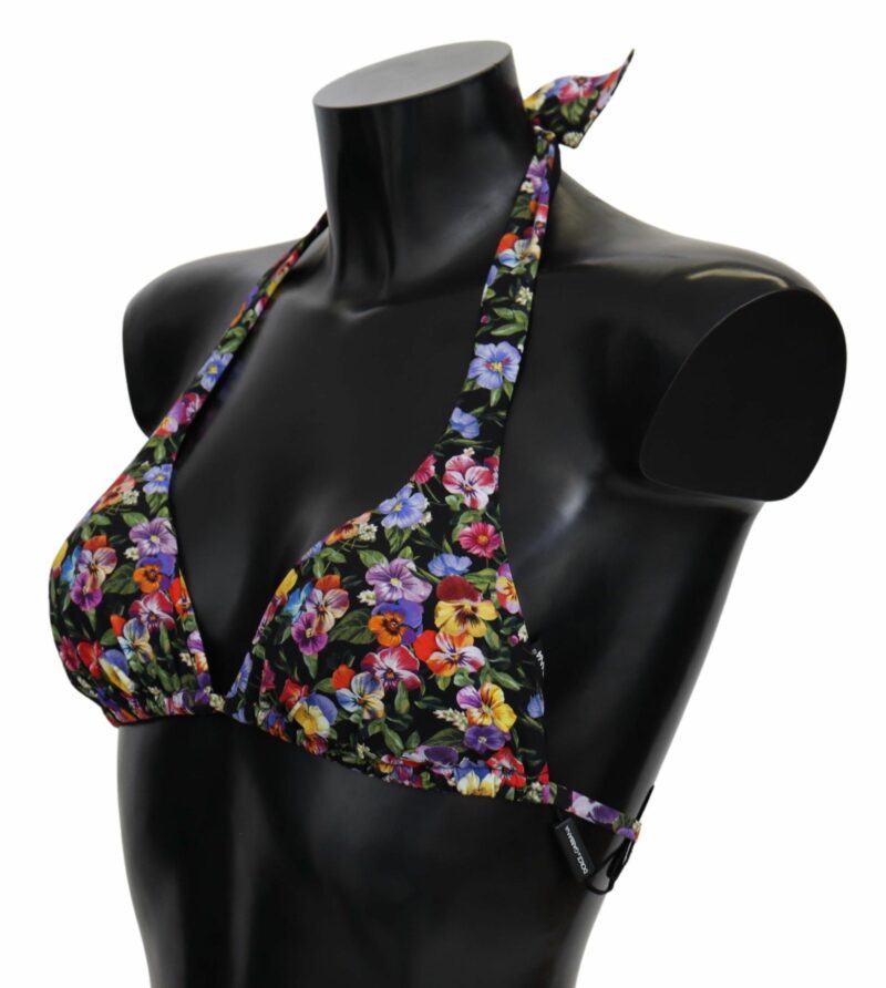 Dolce & Gabbana Chic Floral Printed Bikini Top - Image 4
