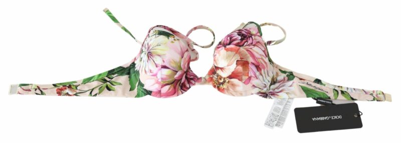 Dolce & Gabbana Floral Elegance Elastic Bikini Top - Image 4