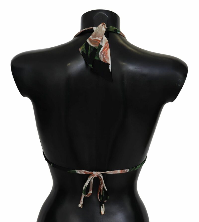 Dolce & Gabbana Elegant Floral Print Bikini Top - Image 3