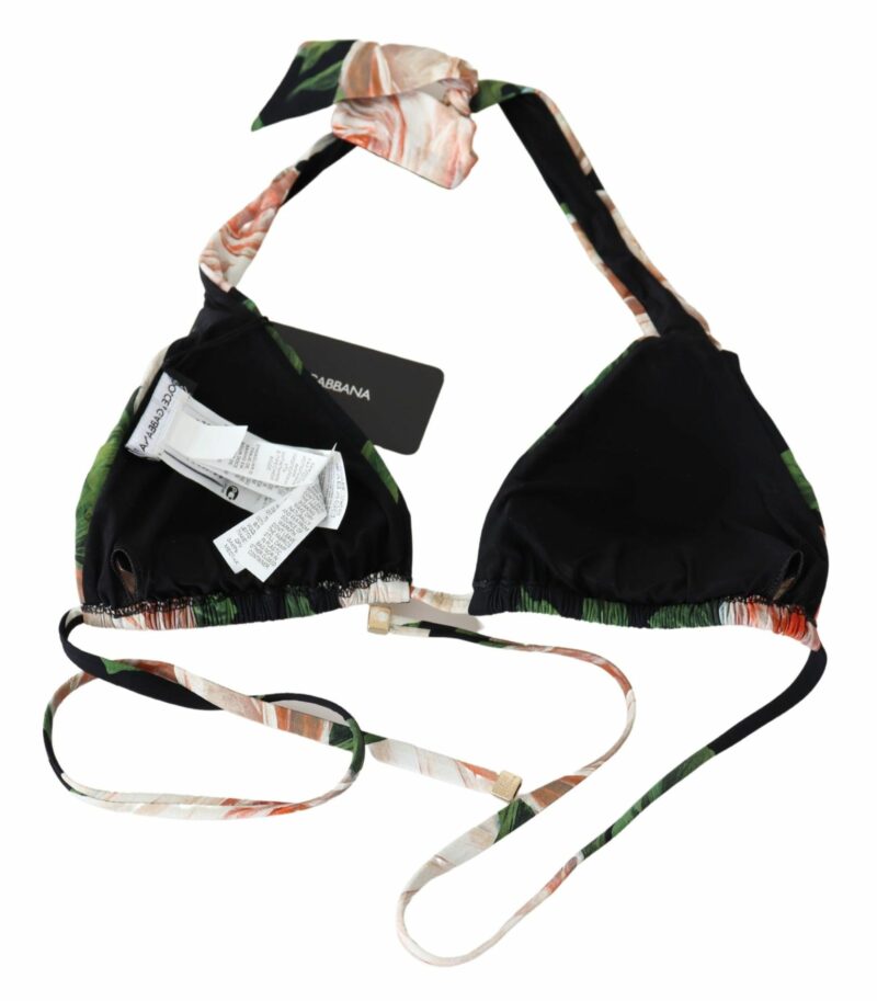 Dolce & Gabbana Elegant Floral Print Bikini Top - Image 5