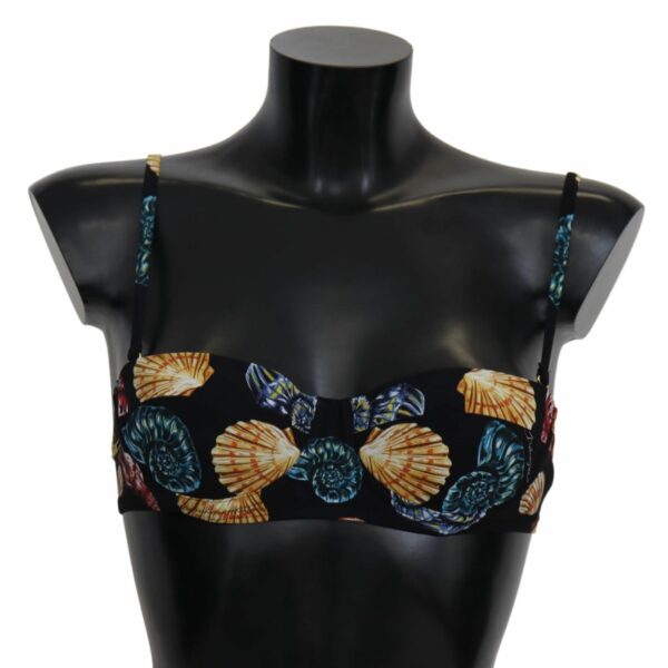 Dolce & Gabbana Chic Seashell-Print Bikini Top