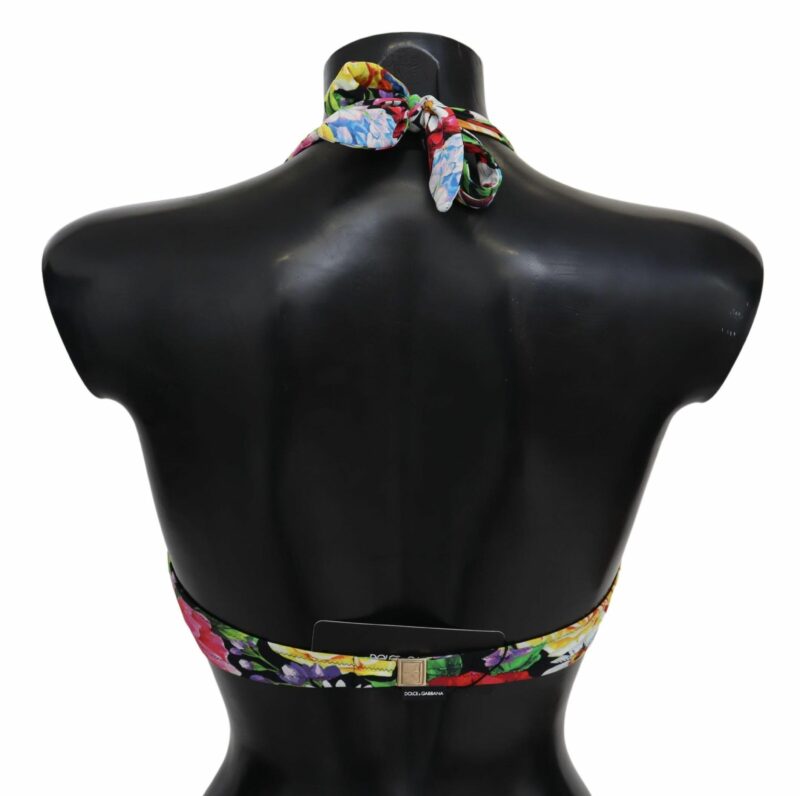 Dolce & Gabbana Floral Elegance High-End Bikini Top - Image 2