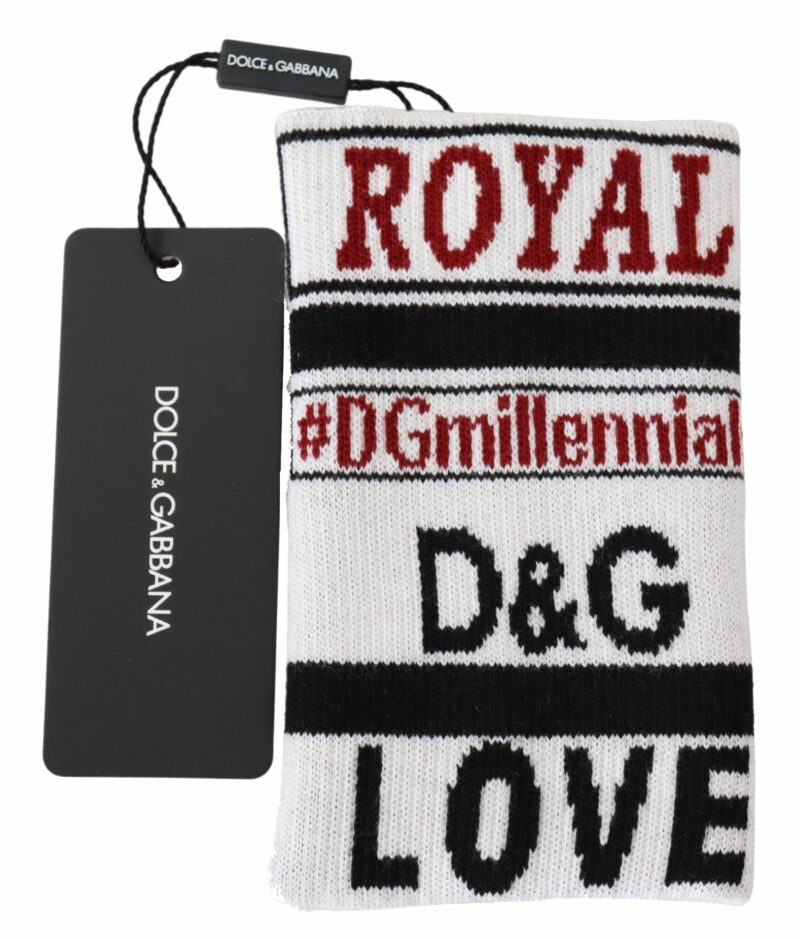 Dolce & Gabbana Multicolored Virgin Wool Wrist Wrap - Image 2