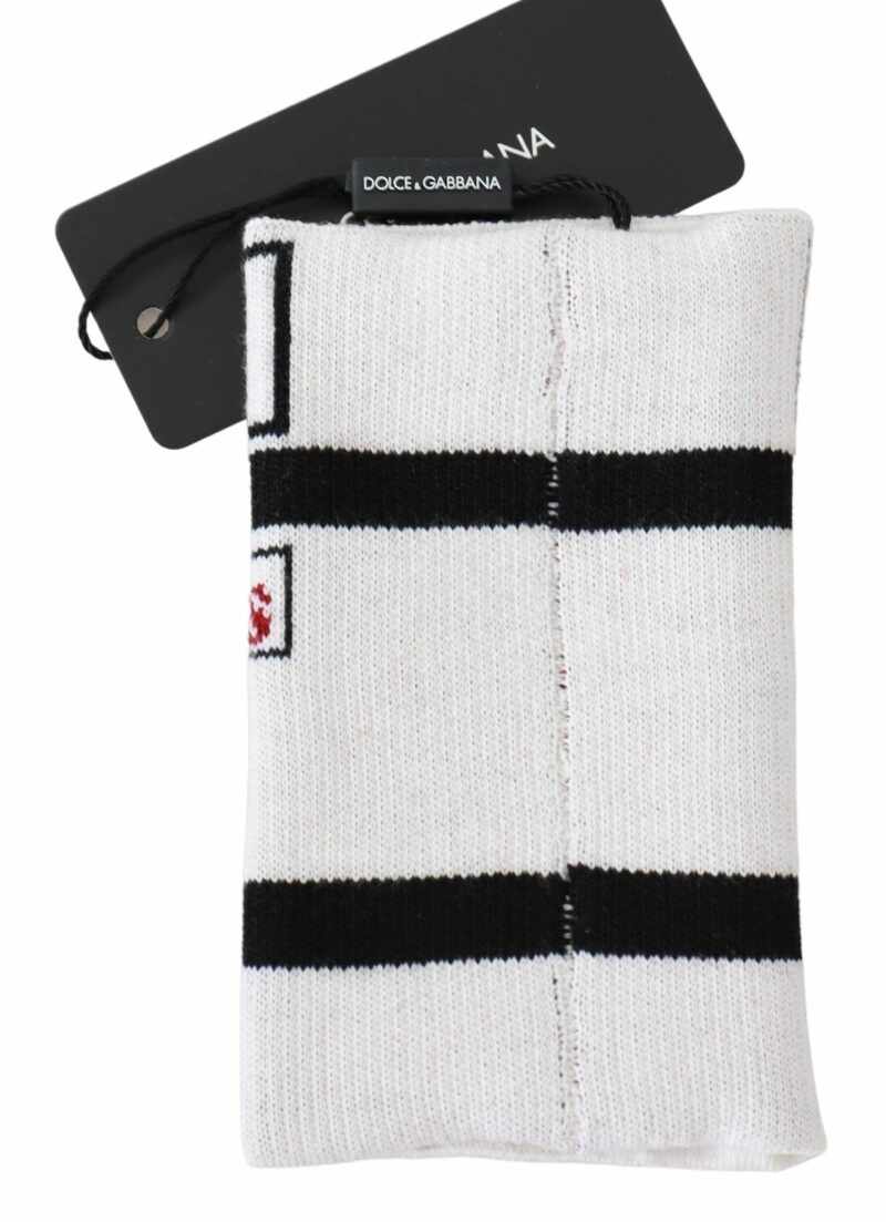 Dolce & Gabbana Multicolored Virgin Wool Wrist Wrap - Image 3
