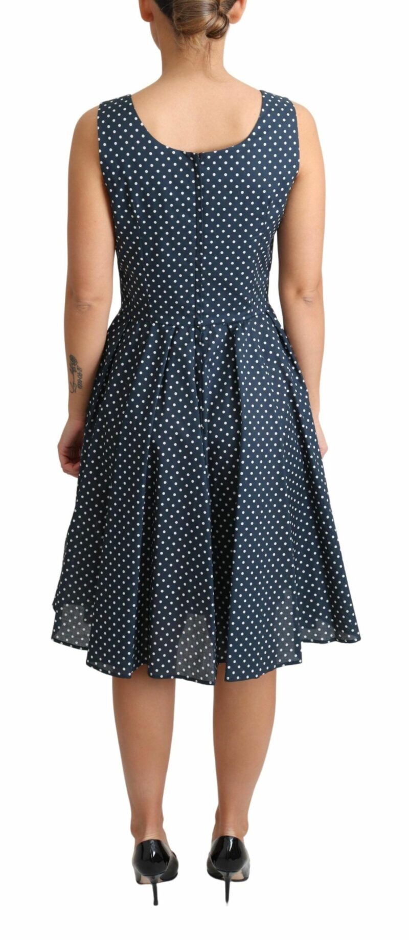 Dolce & Gabbana Polka Dot Sleeveless A-Line Dress - Image 3