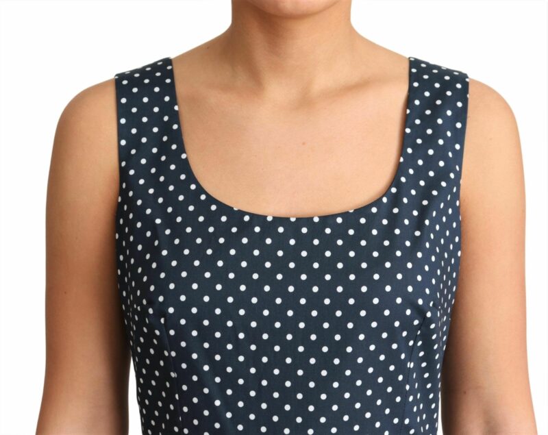 Dolce & Gabbana Polka Dot Sleeveless A-Line Dress - Image 4