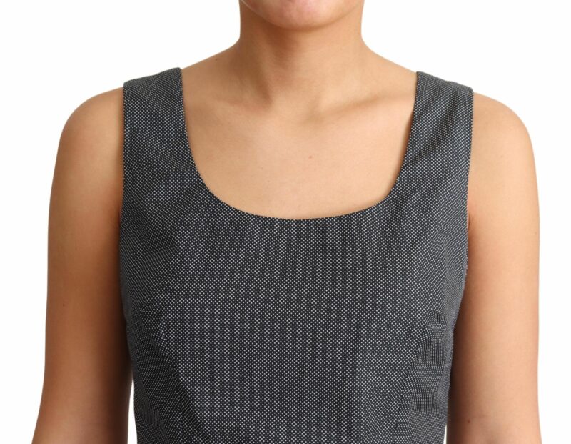 Dolce & Gabbana Elegant Sleeveless Polka Dot A-Line Dress - Image 5