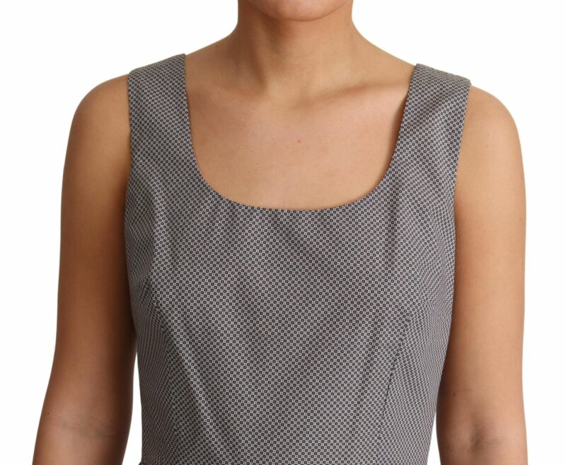 Dolce & Gabbana Sleeveless Geometric A-Line Dress - Image 5