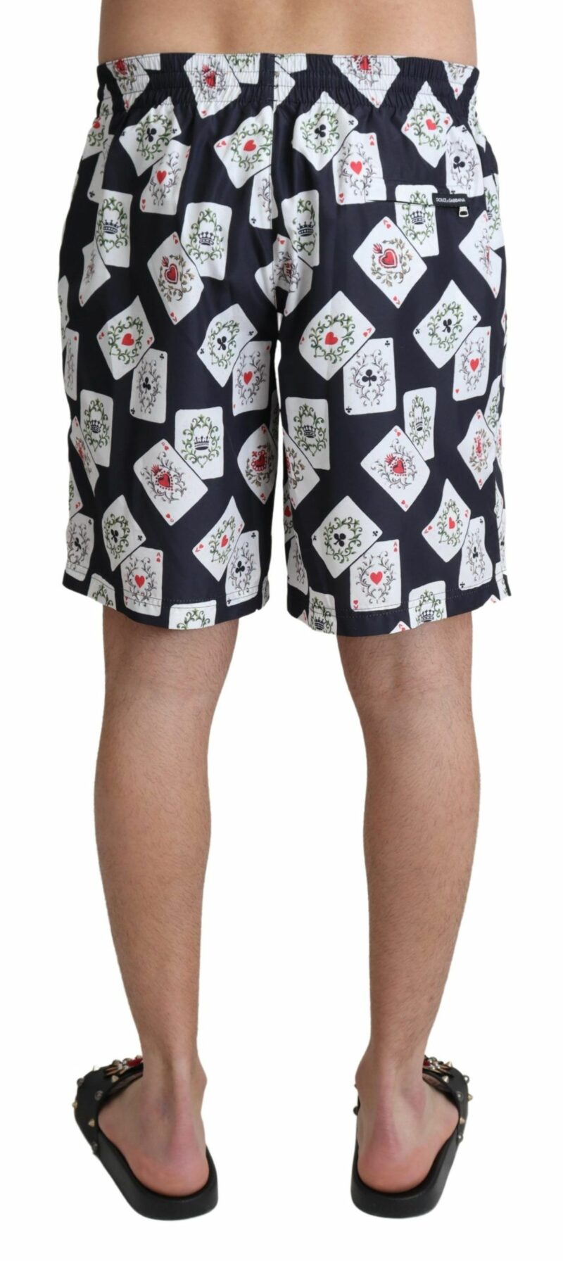 Dolce & Gabbana Multicolor Card Deck Printed Swim Trunks - Image 3