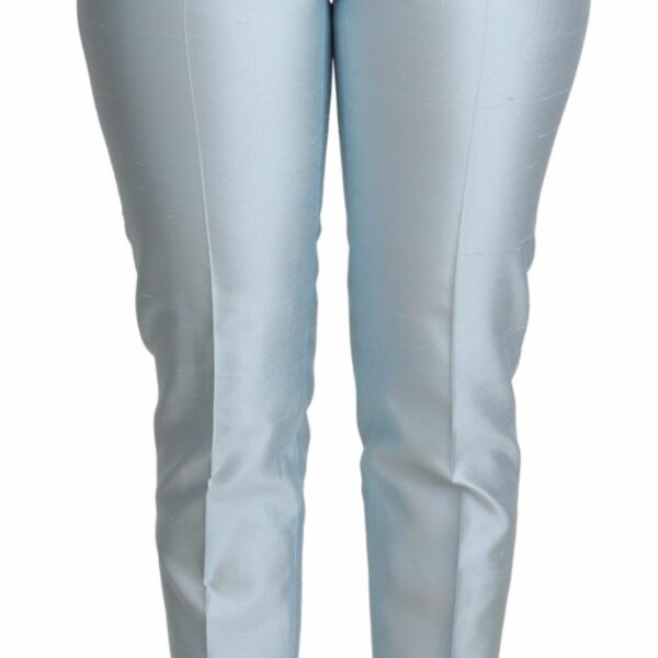 Dolce & Gabbana Elegant High-Waisted Silk Trousers