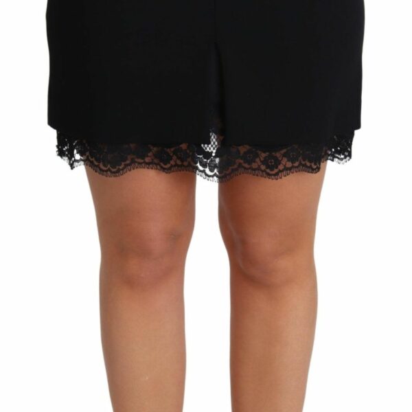 Dolce & Gabbana Elegant High-Waist Lace Mini Skirt