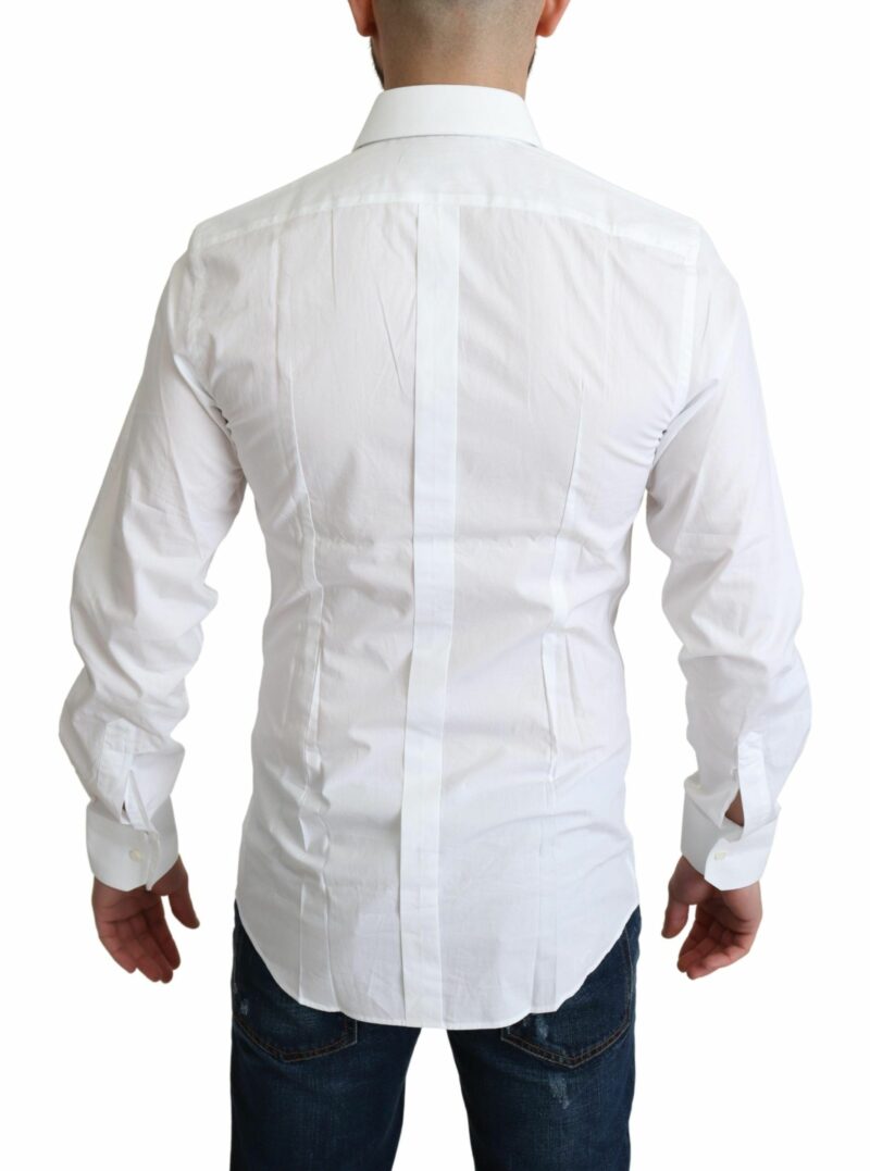 Dolce & Gabbana Elegant White Cotton Dress Shirt - Image 3