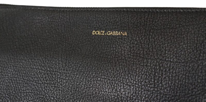Dolce & Gabbana Elegant Black Leather Sling Shoulder Bag - Image 4