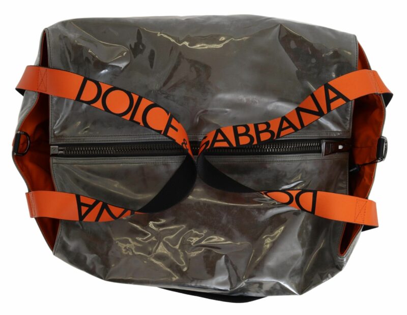 Dolce & Gabbana Sumptuous Green Large Fabric Tote Bag - Image 5