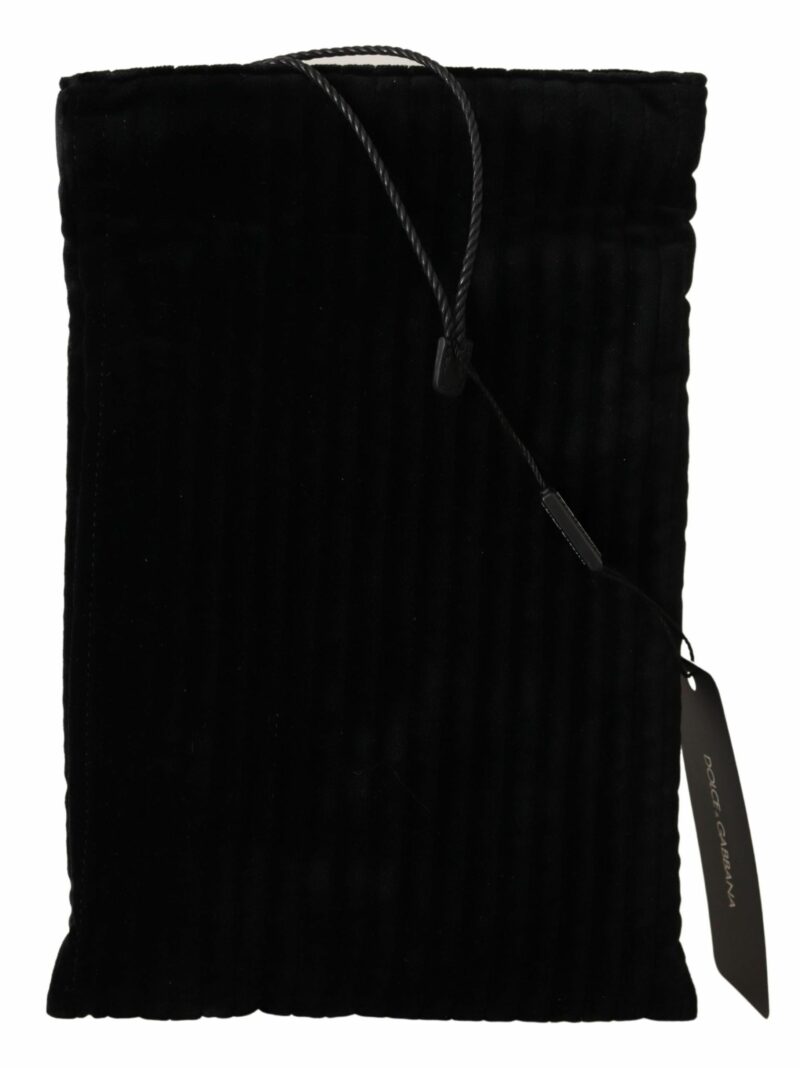 Dolce & Gabbana Elegant Velvet Quilted Glasses Holder Bag - Image 2