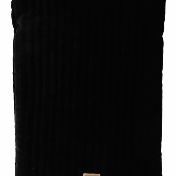 Dolce & Gabbana Elegant Velvet Quilted Glasses Holder Bag