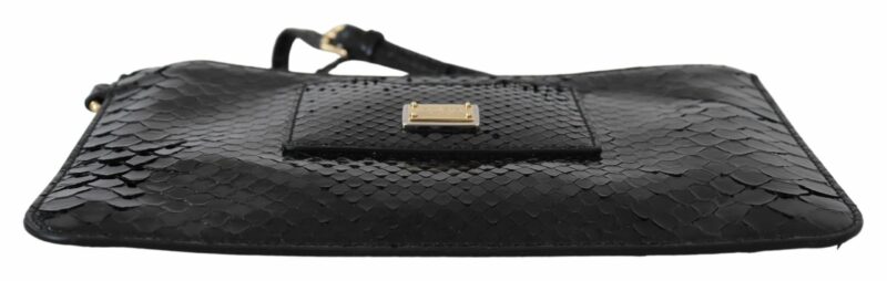 Dolce & Gabbana Exotic Leather Black Wristlet Wallet - Image 3