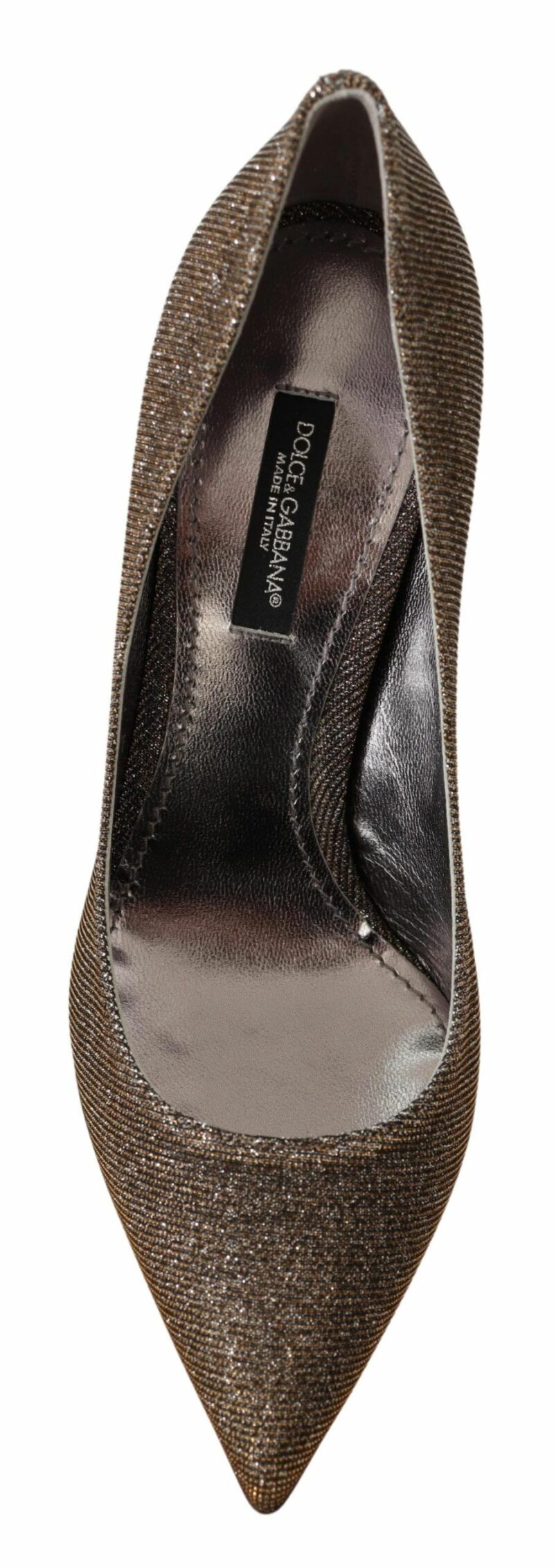 Dolce & Gabbana Elegant Silver Heels Pumps Classic - Image 6