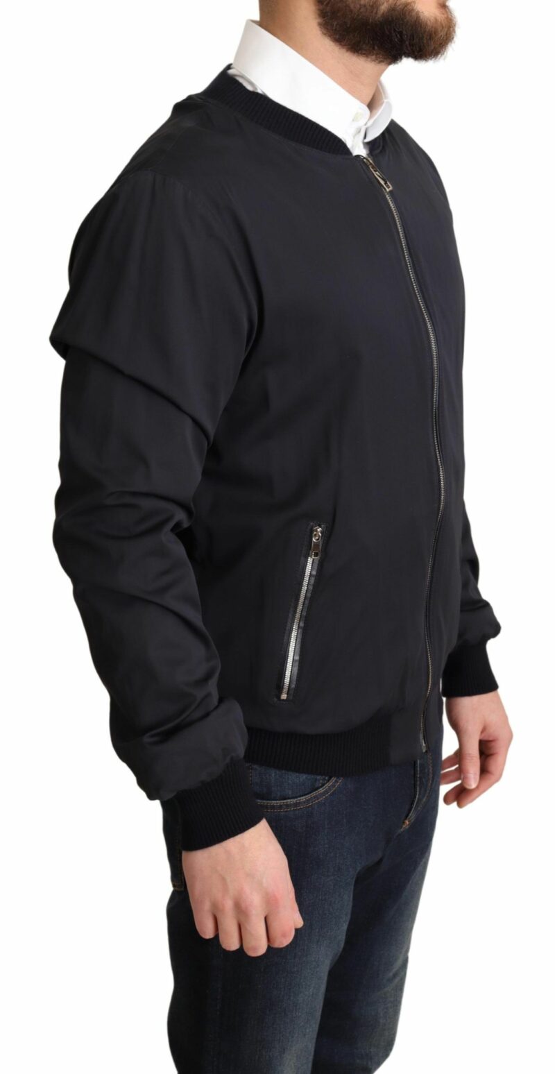 Dolce & Gabbana Elegant Silk Blend Bomber Jacket - Image 2
