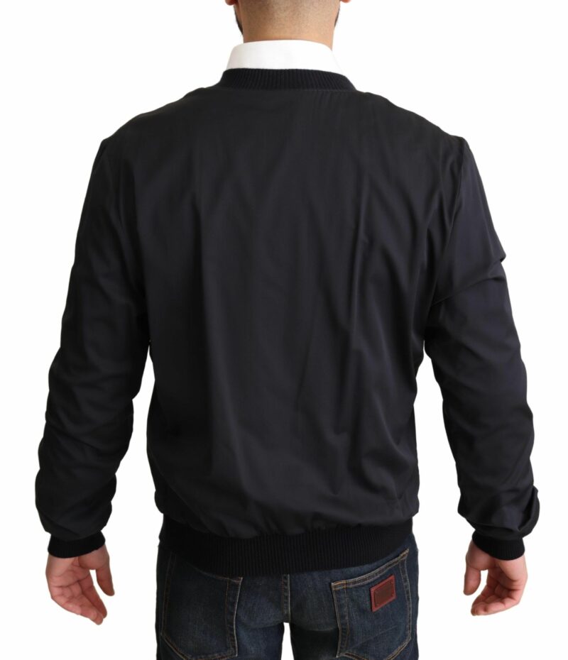 Dolce & Gabbana Elegant Silk Blend Bomber Jacket - Image 3