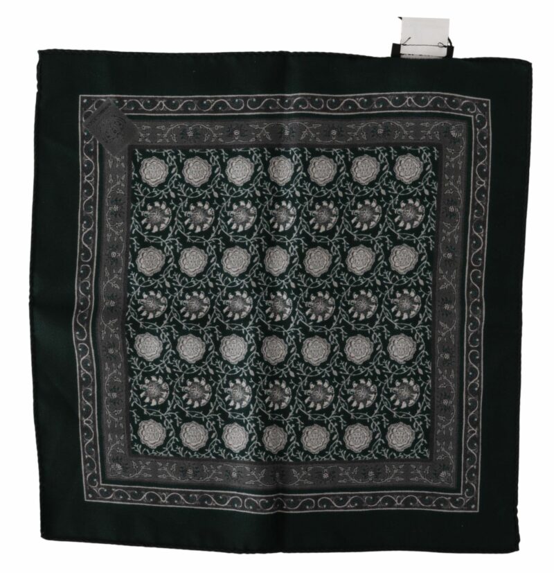 Dolce & Gabbana Exquisite Silk Pocket Square Handkerchief - Image 2