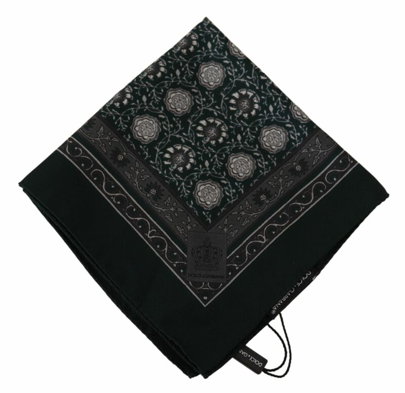 Dolce & Gabbana Exquisite Silk Pocket Square Handkerchief - Image 3