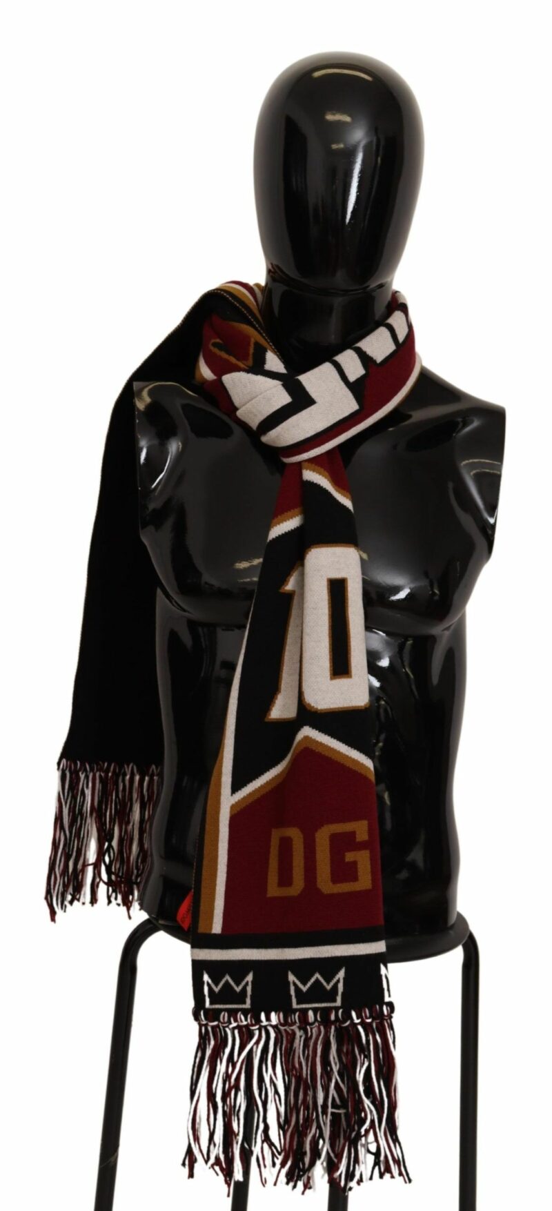 Dolce & Gabbana Elegant DG King Wool & Cashmere Scarf - Image 5