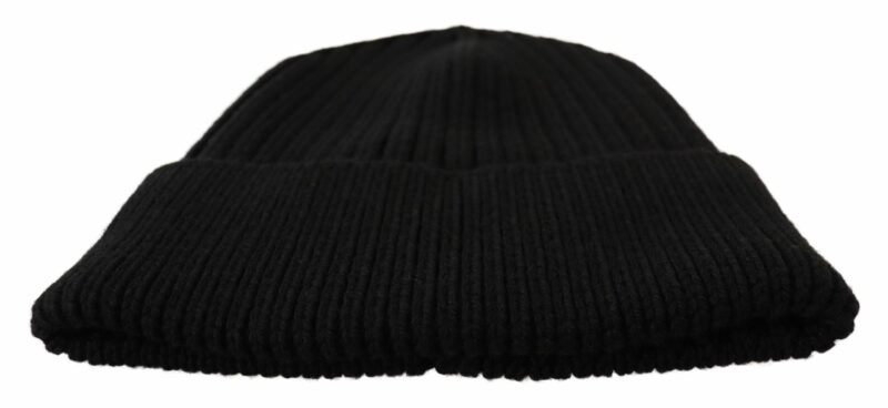 Dolce & Gabbana Elegant Cable Knit Wool Beanie with Fleece Liner - Image 6