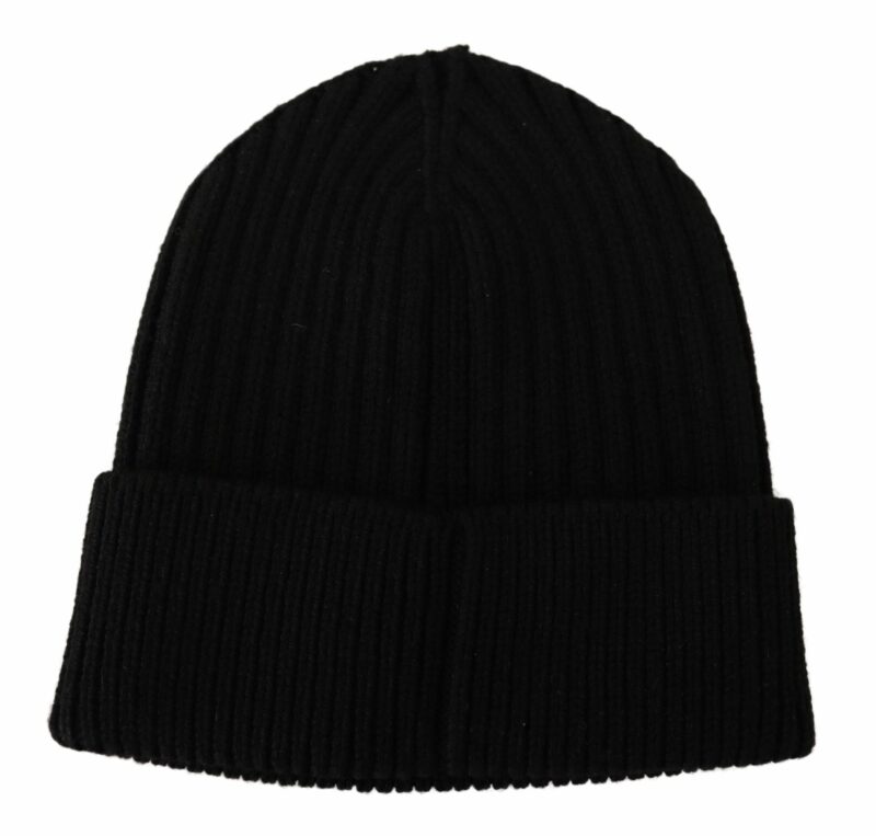 Dolce & Gabbana Elegant Cable Knit Wool Beanie with Fleece Liner - Image 7