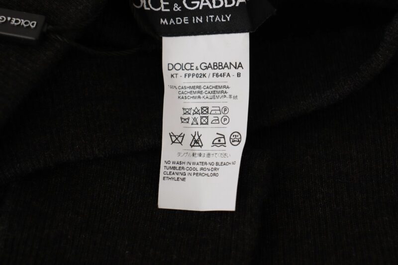 Dolce & Gabbana Elegant Cashmere Gray Tights | Winter Luxury - Image 2