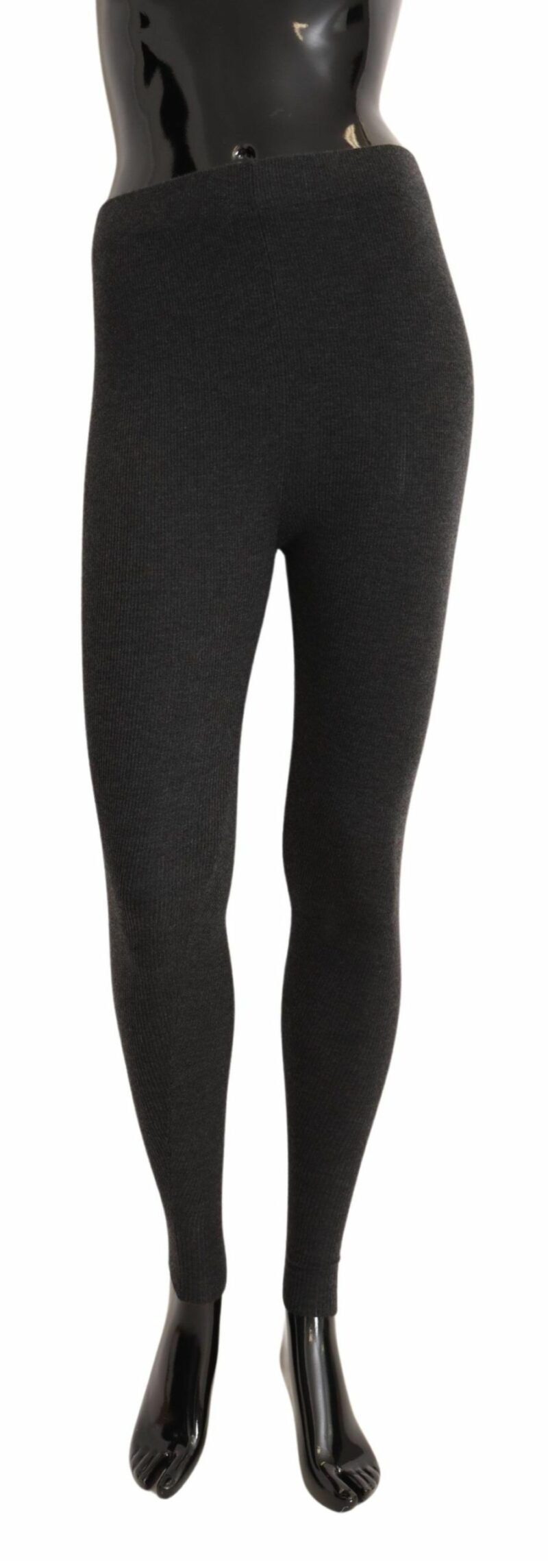 Dolce & Gabbana Elegant Gray Cashmere Tights – Luxe Comfort - Image 2