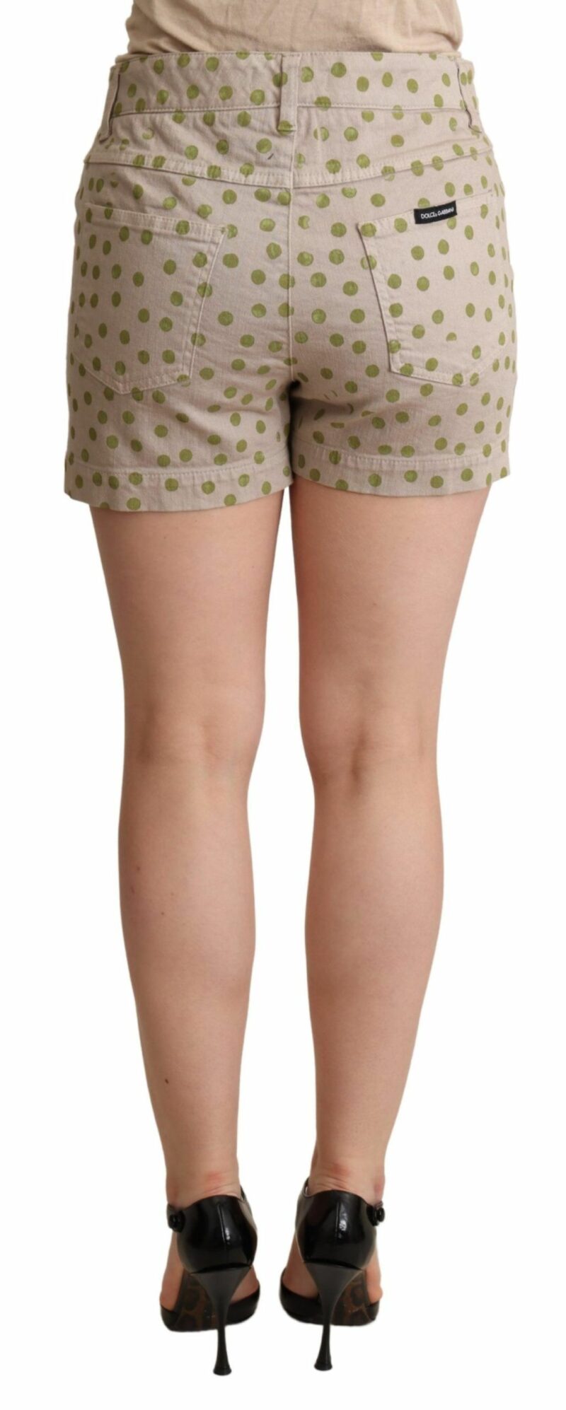 Dolce & Gabbana Chic Polka Dot Cotton Stretch Shorts - Image 2