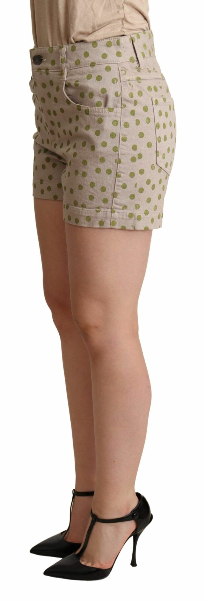 Dolce & Gabbana Chic Polka Dot Cotton Stretch Shorts - Image 3