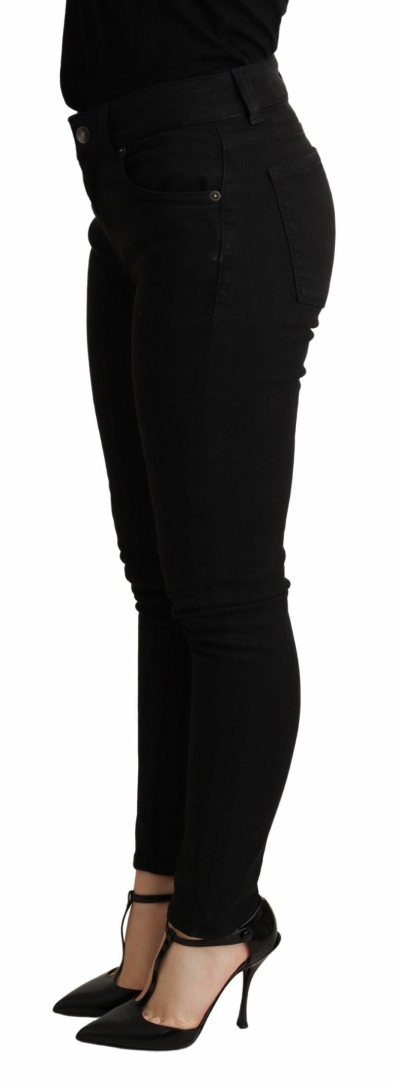 Dolce & Gabbana Elegant Slim Black Skinny Jeans - Image 2