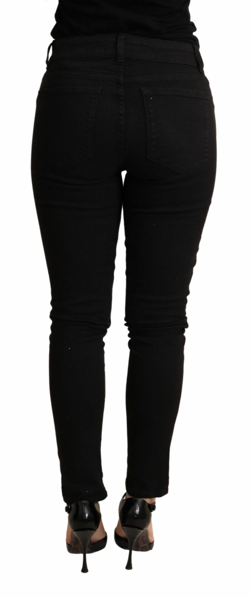 Dolce & Gabbana Elegant Slim Black Skinny Jeans - Image 3