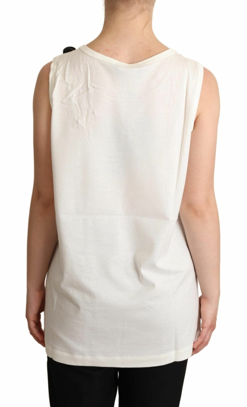 Dolce & Gabbana Chic Canine Floral Sleeveless Tank - Image 3