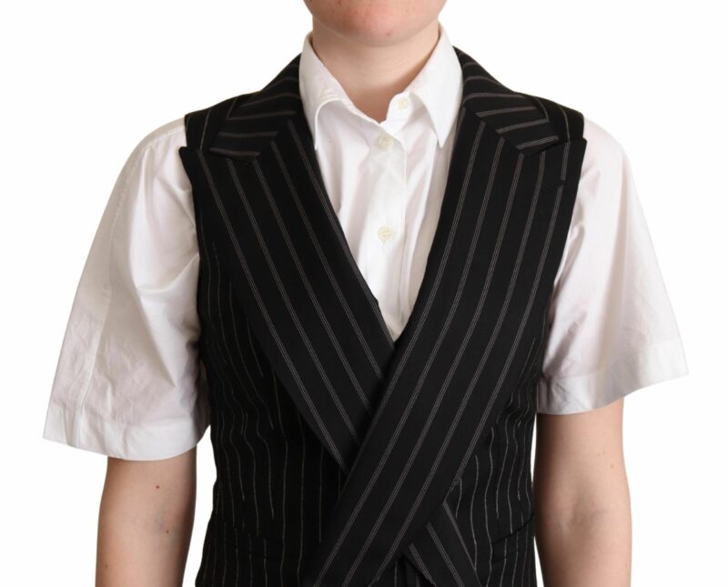 Dolce & Gabbana Elegant Leopard Print Waistcoat – Sleeveless Vest - Image 4