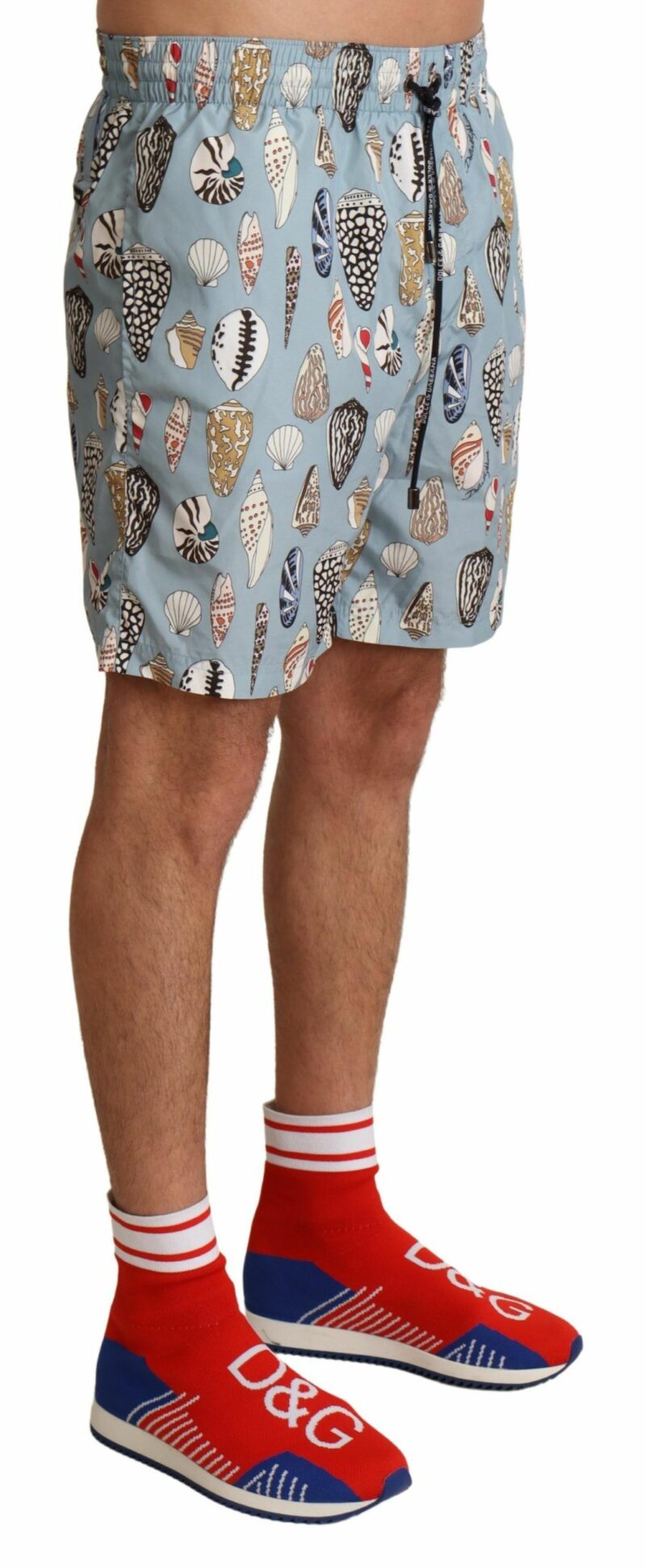 Dolce & Gabbana Elegant Seashell Print Swim Trunks - Image 2