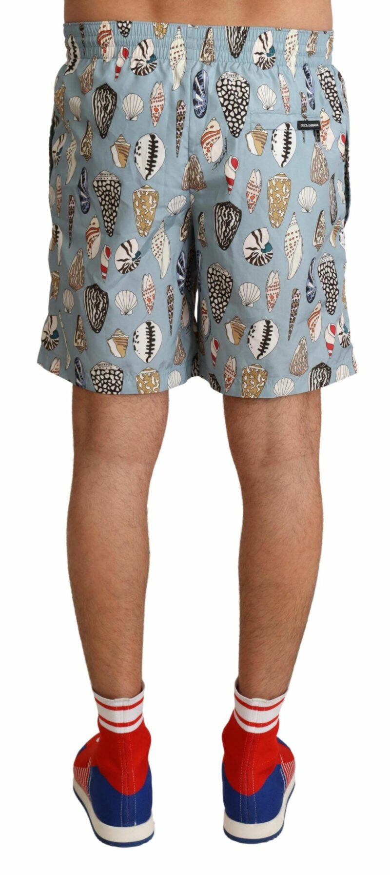 Dolce & Gabbana Elegant Seashell Print Swim Trunks - Image 3