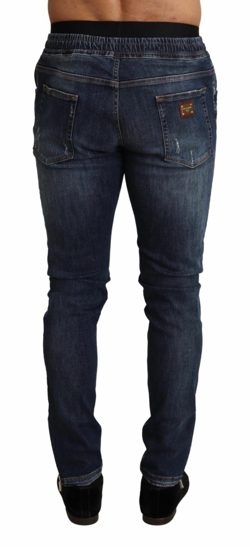 Dolce & Gabbana Elegant Dark Blue Skinny Jeans - Image 3