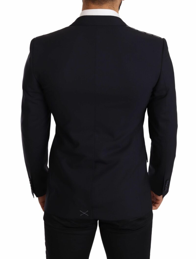 Dolce & Gabbana Elegant Navy Martini Blazer by Renowned Tailors - Image 2