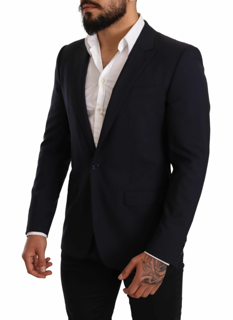 Dolce & Gabbana Elegant Navy Martini Blazer by Renowned Tailors - Image 6